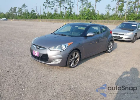 2012 Hyundai Veloster Base W/Black из США, поврежденный, VIN KMHTC6AD1CU081754